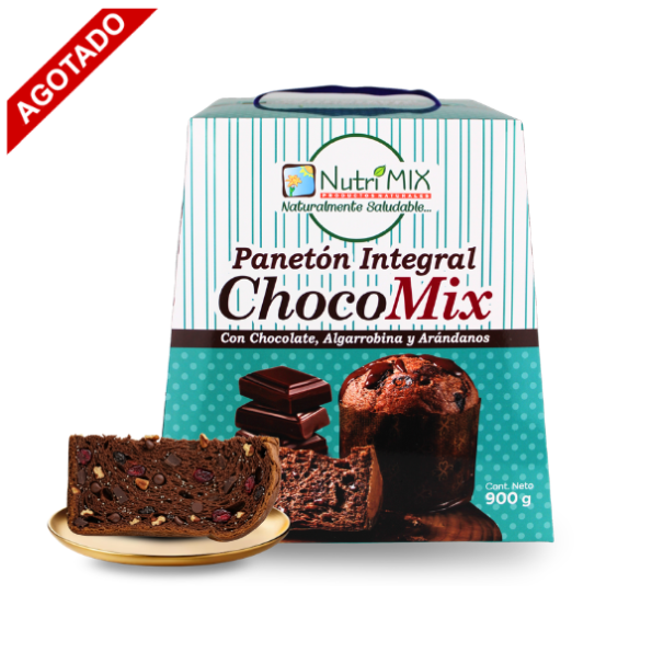 Paneton Integral c/ Chocolate, Algarrobina y Arándanos (Chocomix) Caja ...