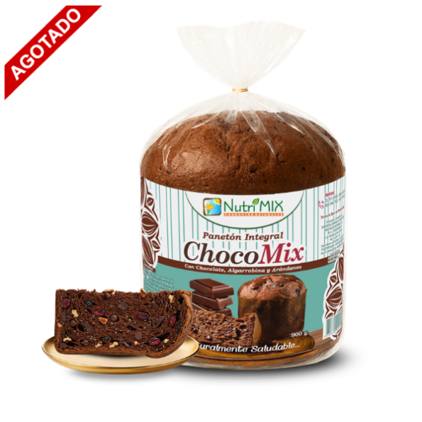Paneton Integral c/ Chocolate, Algarrobina y Arándanos (Chocomix) Bolsa ...