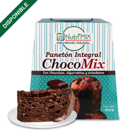 Paneton Integral c/ Chocolate, Algarrobina y Arándanos (Chocomix) Caja 850gr